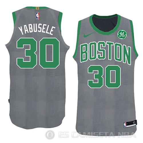 Camiseta Guerschon Yabusele #30 Boston Celtics Navidad 2018 Verde - Haga un click en la imagen para cerrar